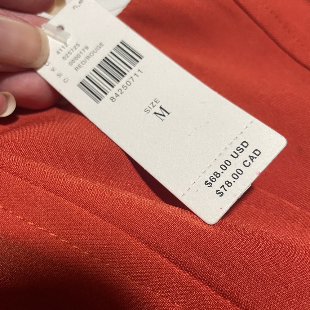 NEW Anthropologie Rust Sweetheart Corset Tank Top size Medium - Picture 2 of 3